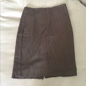 Brown pencil skirt