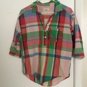 Aerie plaid top