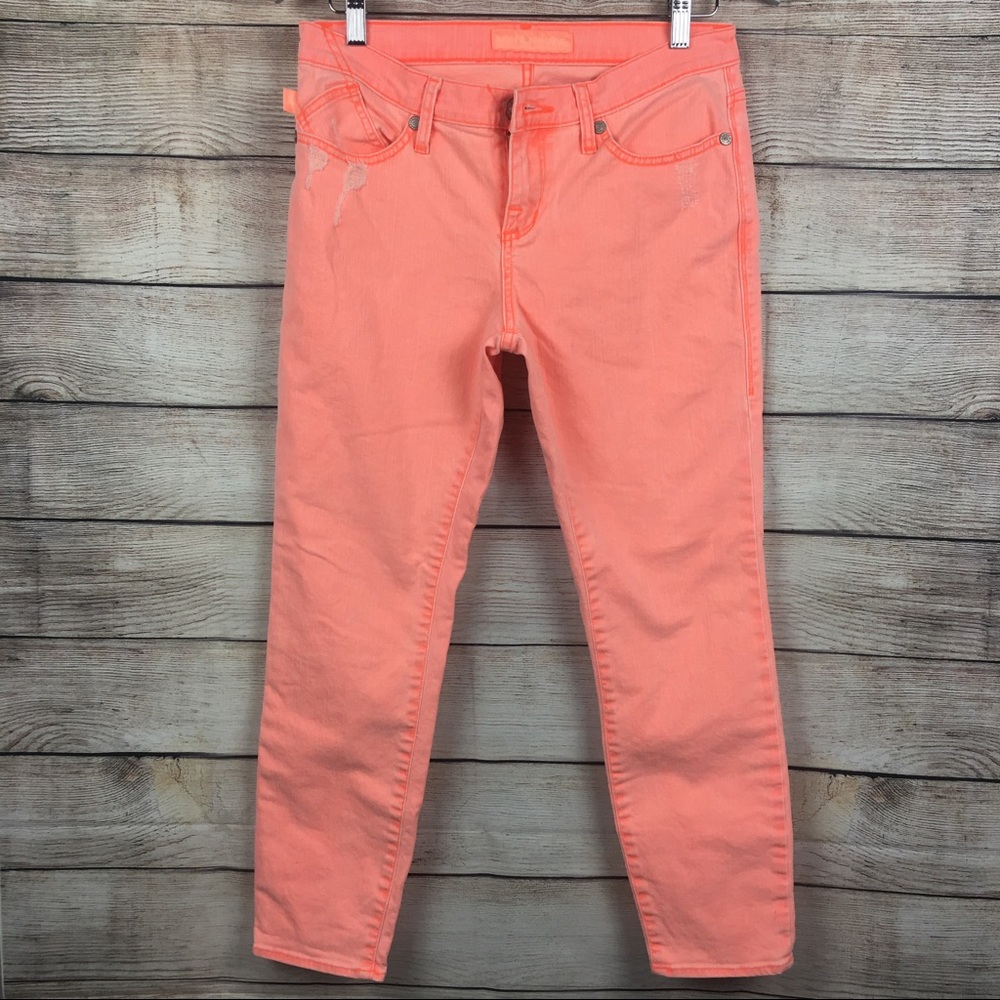 NWOT ROCK & REPUBLIC Womens Skinny Ankle Orange 6