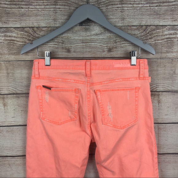 NWOT ROCK & REPUBLIC Womens Skinny Ankle Orange 6 - Picture 2 of 7