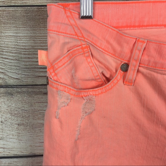 NWOT ROCK & REPUBLIC Womens Skinny Ankle Orange 6 - Picture 6 of 7