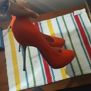 ☇SALE☇Light red qupid stilettos