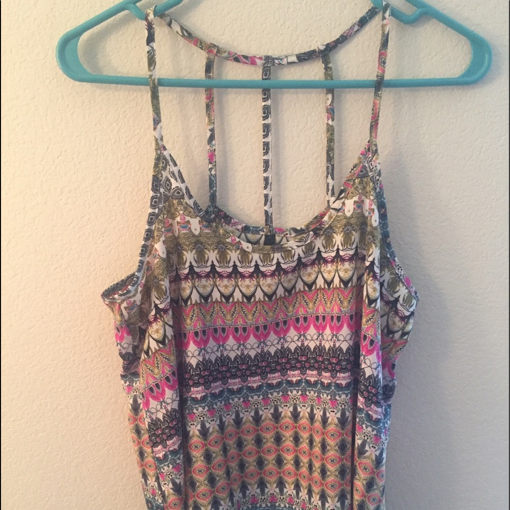 Silky fun printed tank