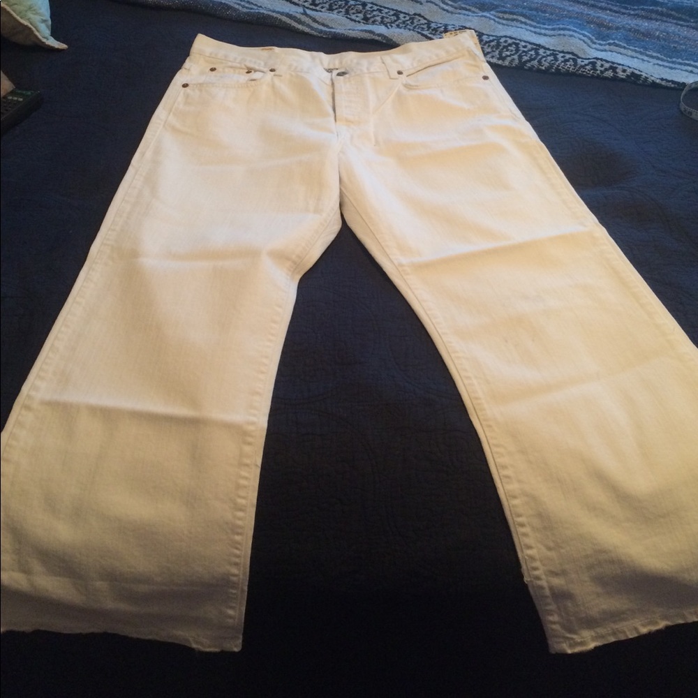 Lucky Brand white cropped jeans NWT