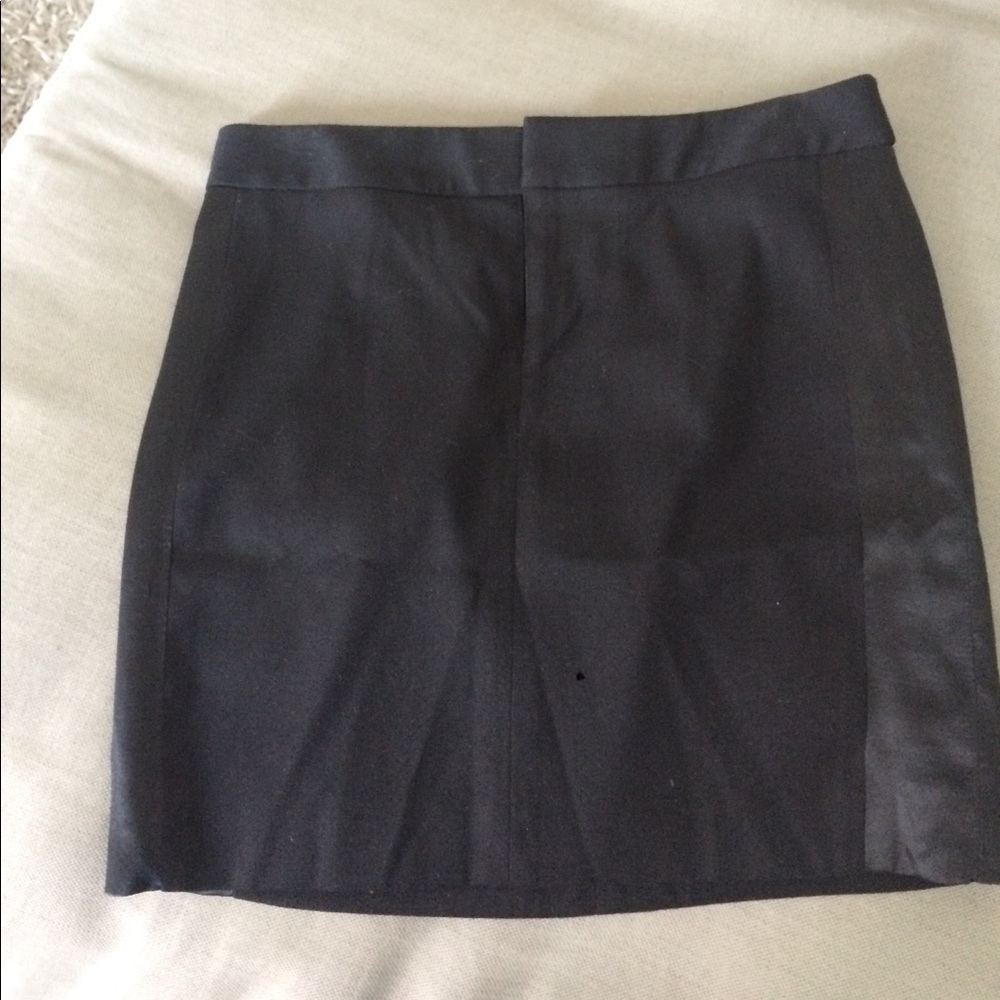 Black mini skirt