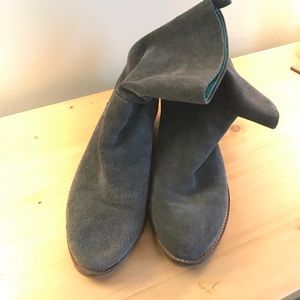 Grey Suede Lucky Brand Boot