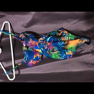 River Island Tropical Print One-Piece Bathing suit