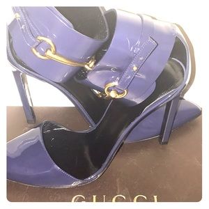 Gucci Horsebit Ankle Strap Heels
