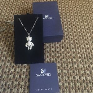 Swarovski Teddy Bear crystal necklace