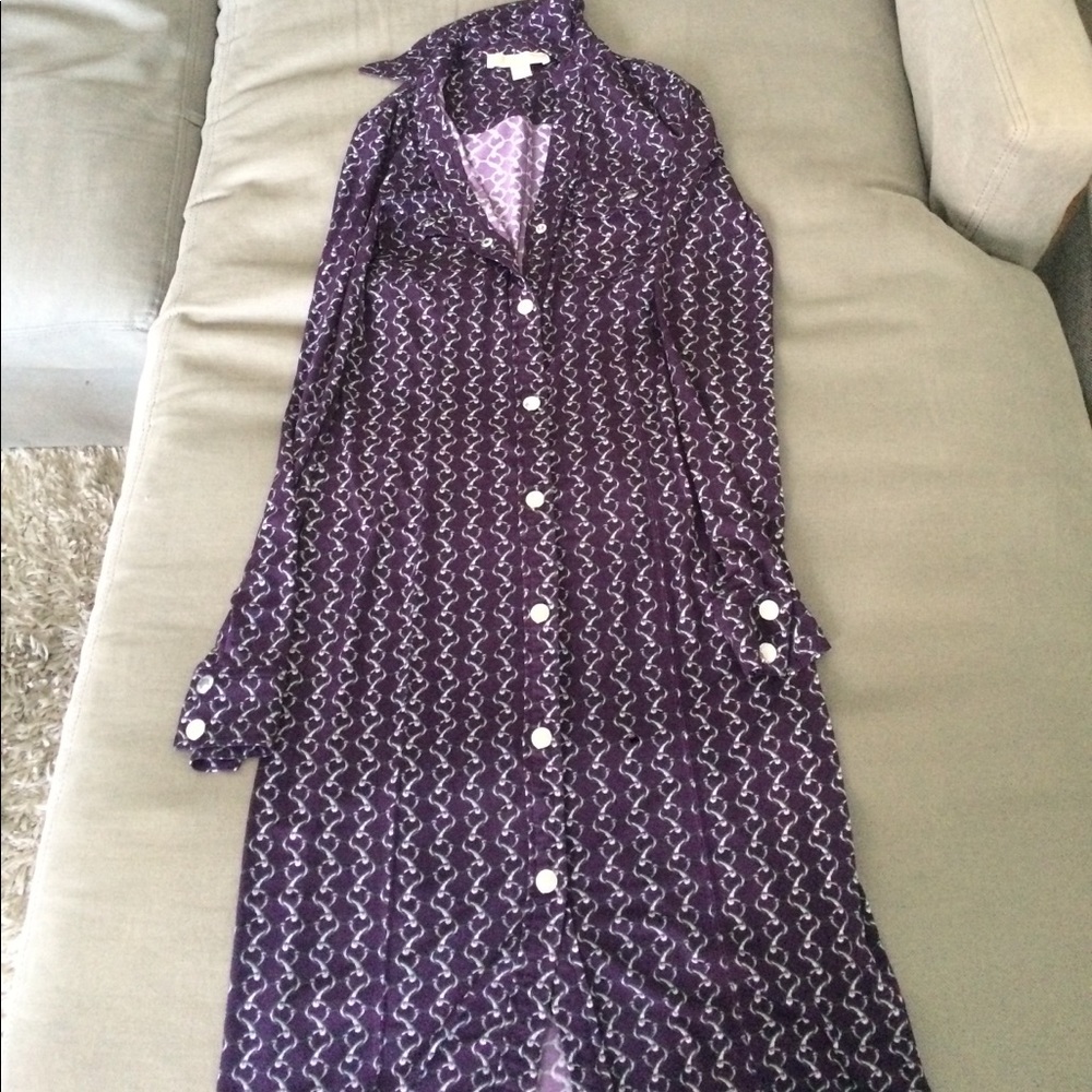 Elegant purple dress