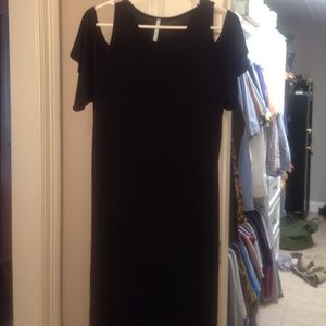 Black cotton dress