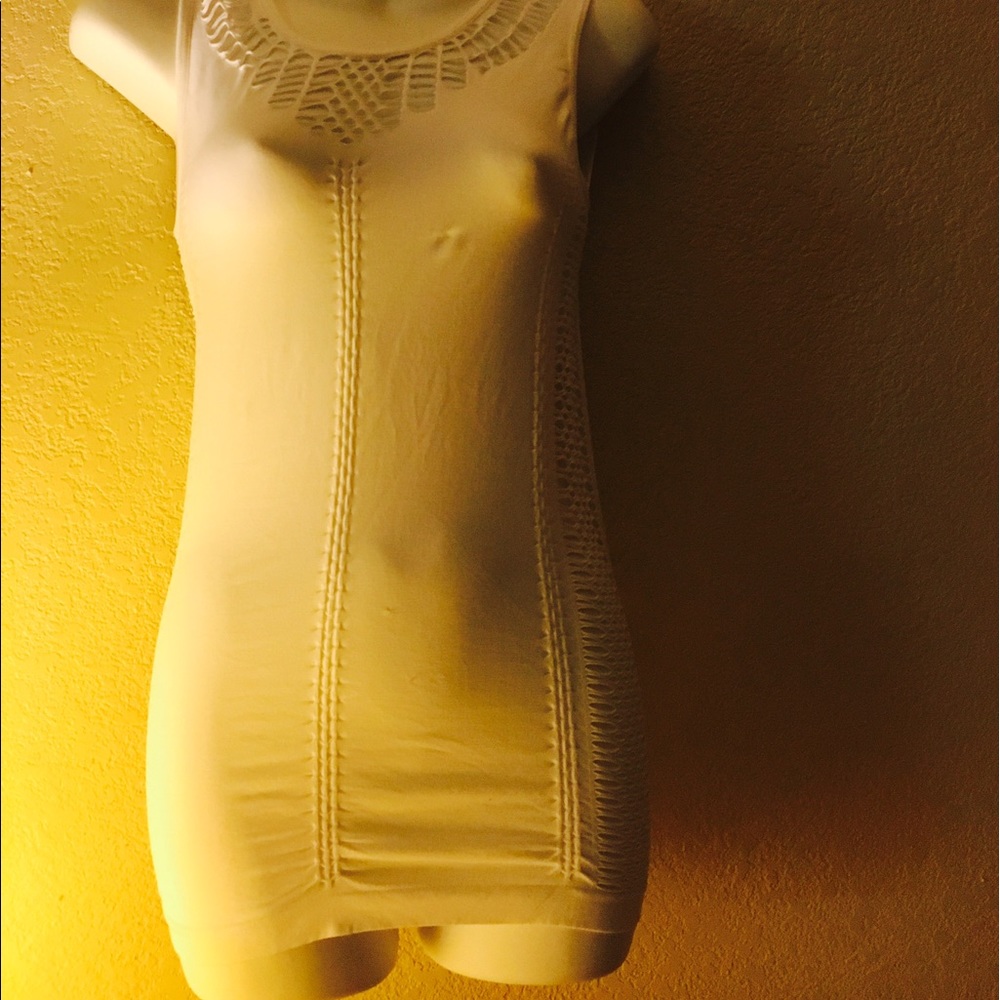 White Stretchy Dress 👗