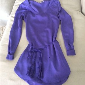 Purple long sleeve tunic