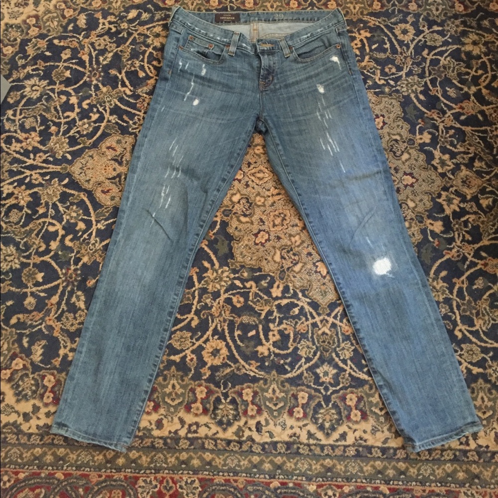 J crew ankle toothpick jeans size 29
