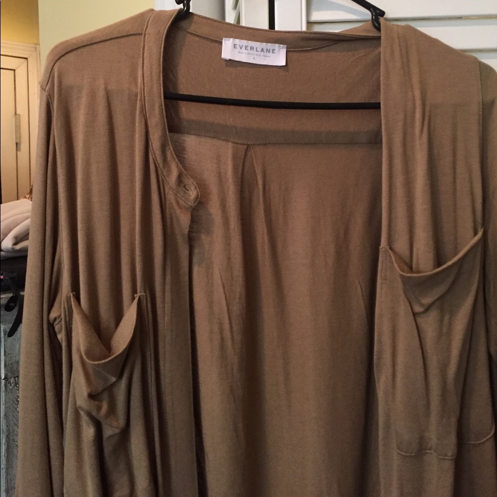 Everlane long button up dress