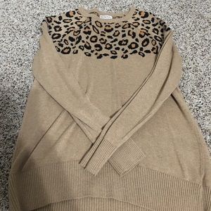 Leopard print sweater