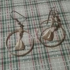 Vintage earrings Sailboat sale 8/14 to 8/20