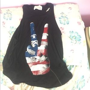 Patriotic peace hand shirt