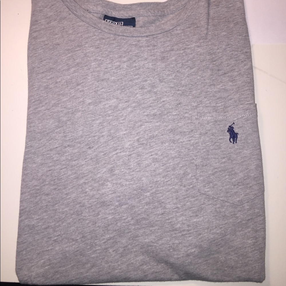 Polo Ralph Lauren Gray Pocket T Shirt