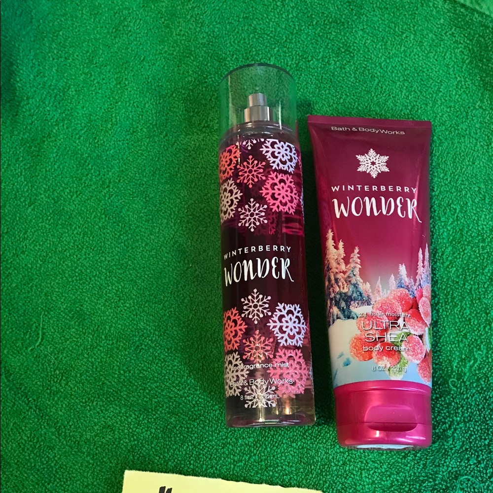 Brand new Bath and Body Works body cream & spray