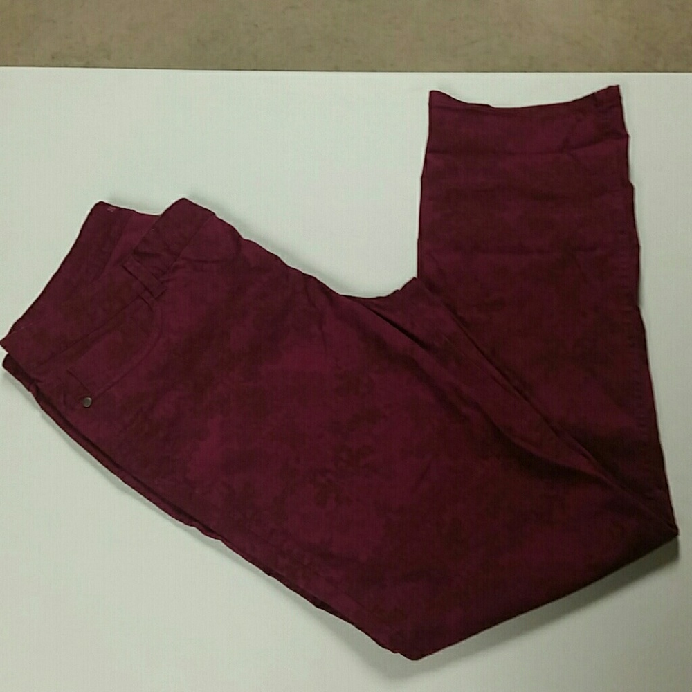 Sonoma Straight Leg Print Pants