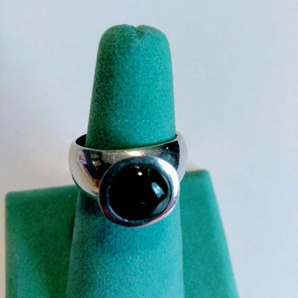 NWT Green Tourmaline Sterling Silver Ring