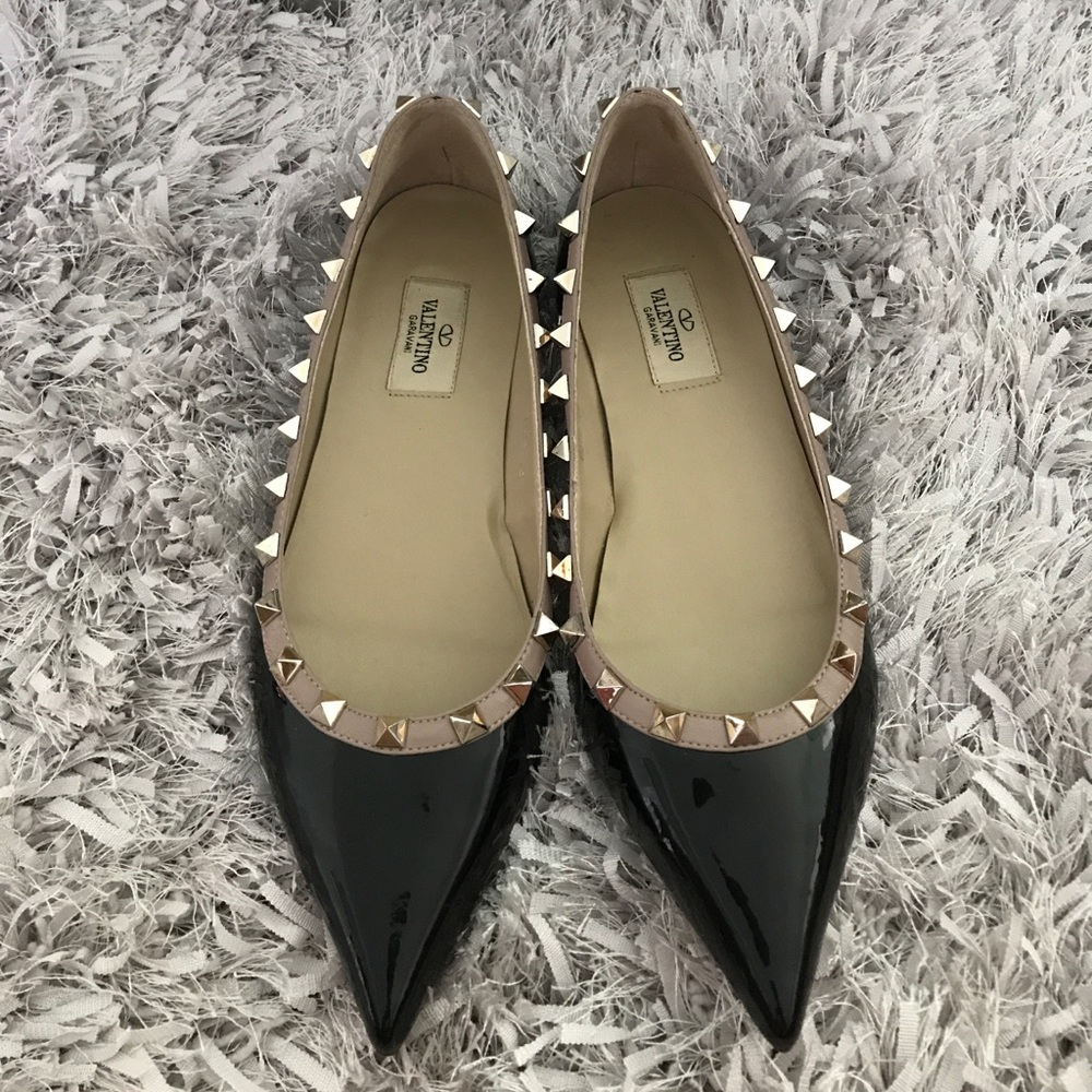 ❌❗️SOLD ❗️❌Valentino Rockstud ballerina flats 38
