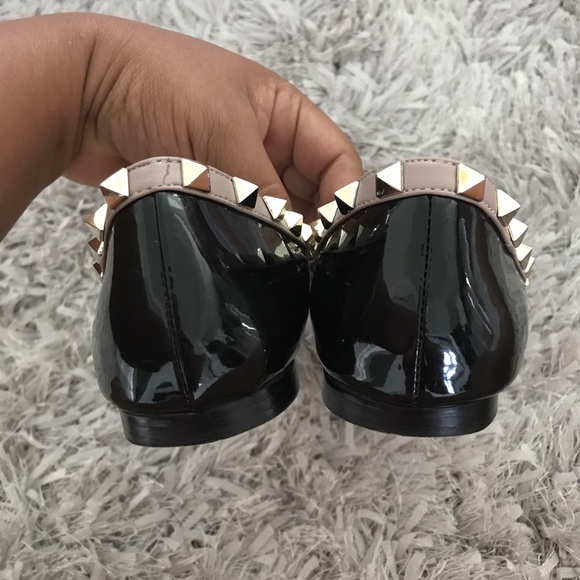 ❌❗️SOLD ❗️❌Valentino Rockstud ballerina flats 38 - Picture 3 of 4