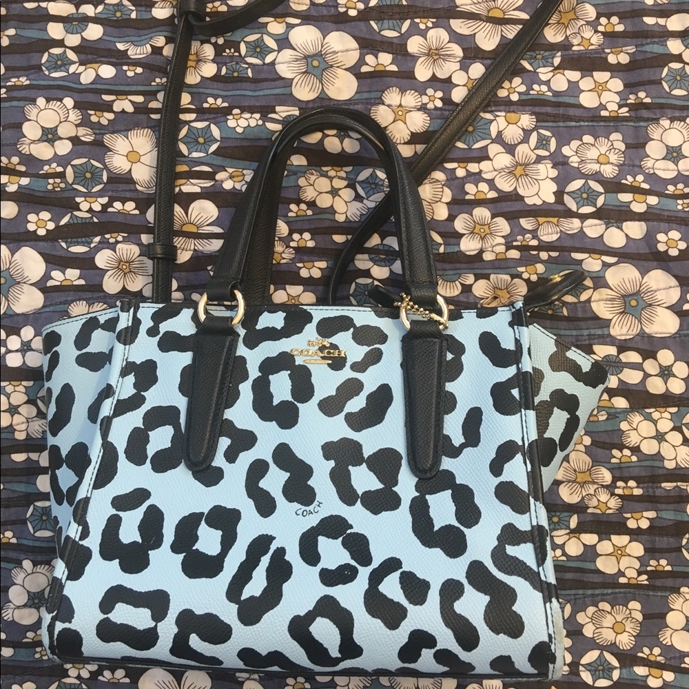 Coach Mini Crosby- Ocelot print