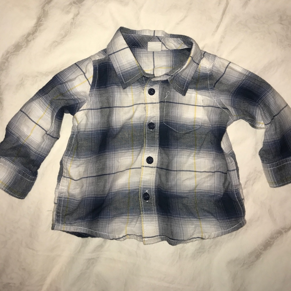 Baby Gap Plaid Button-Up