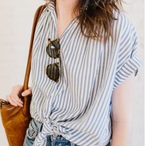 Madewell striped courier shirt