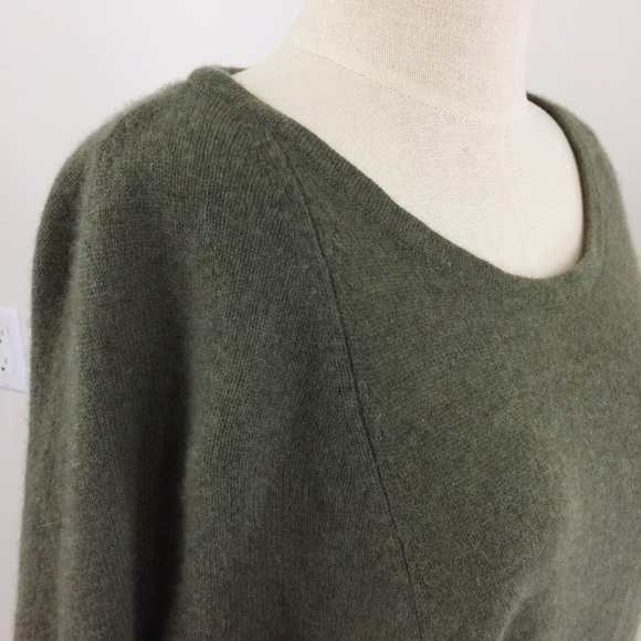 [ cynthia rowley ] green cashmere sweater dolman - Picture 5 of 8