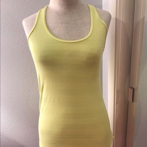 Baby yellow lululemon racerback tank sz 2/4