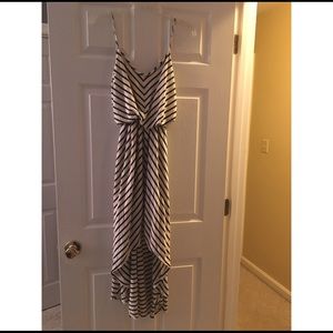 Beautiful black/white striped maxi dress.