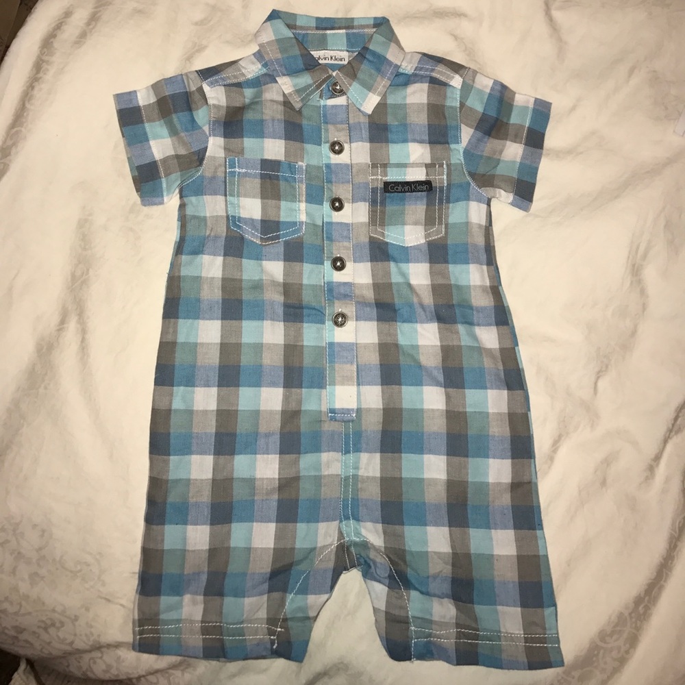 NWT Calvin Klein baby boy romper