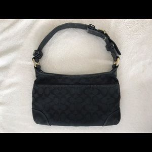 Authentic black Coach shoulder bag