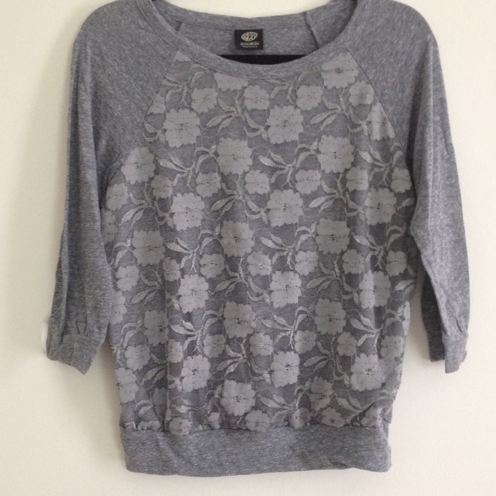 Bobeau XS 3/4 sleeve top