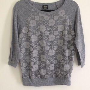 Bobeau XS 3/4 sleeve top