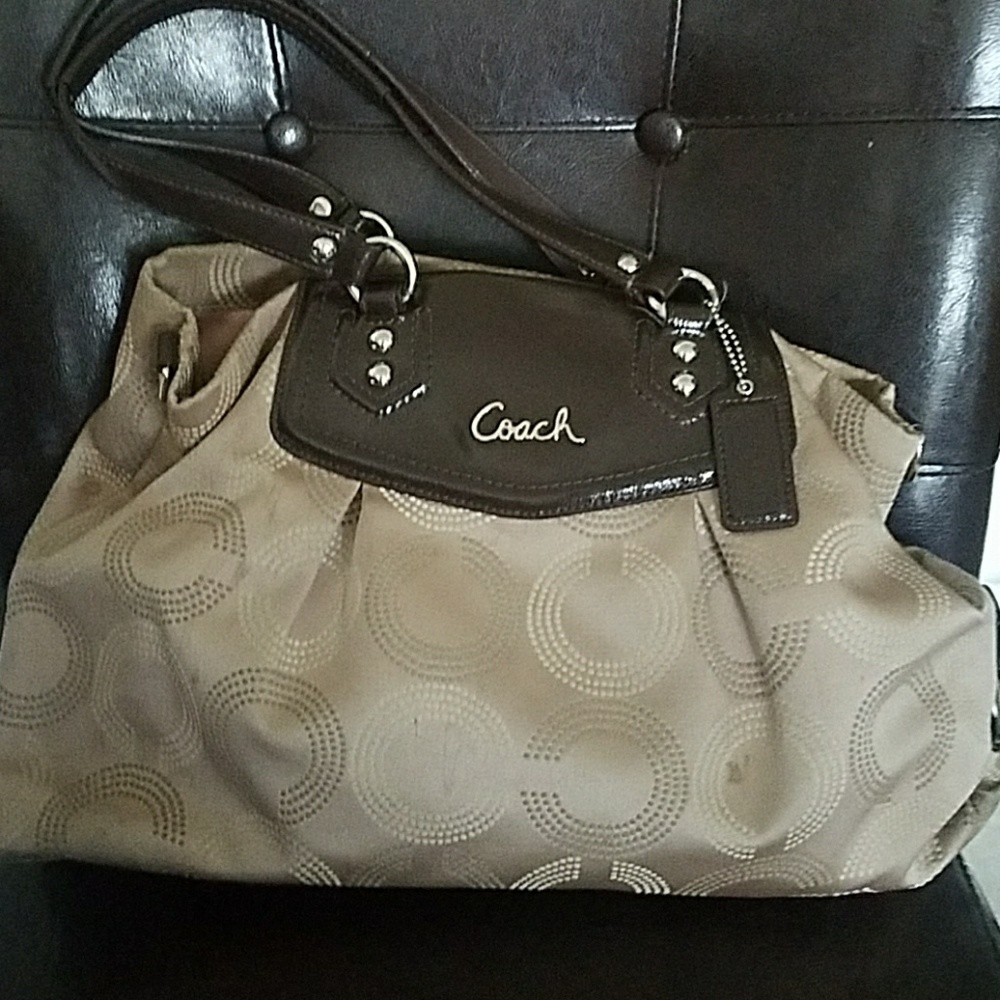 Brown and Tan Coach bag!