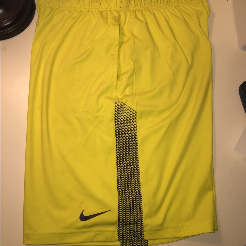 Nike Dri-Fit Yellow Shorts