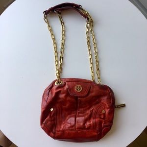 Tory Burch Red Leather Bag