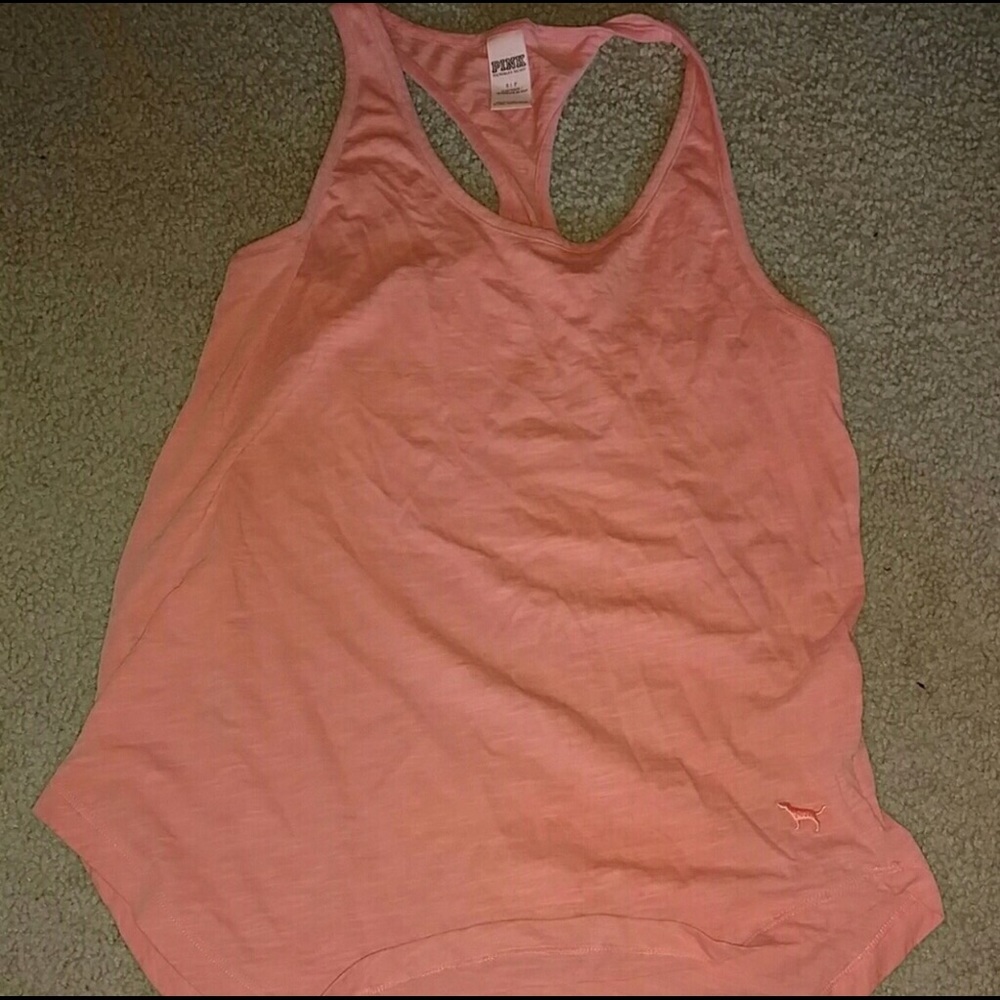 PINK by VS Salmon Orange Sleepwear Tank