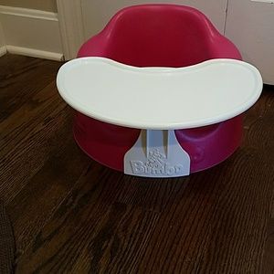 Bumbo chair with tray