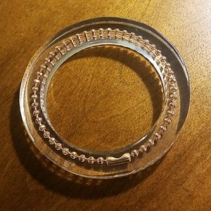 Coach Resin and Rose Gold Bangle