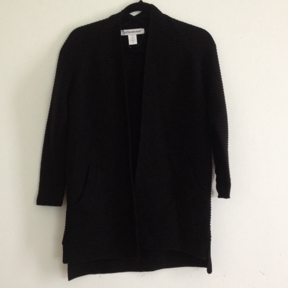 XS Open cardigan with pockets.