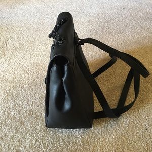 Guess Black Faux Leather Sammie Backpack