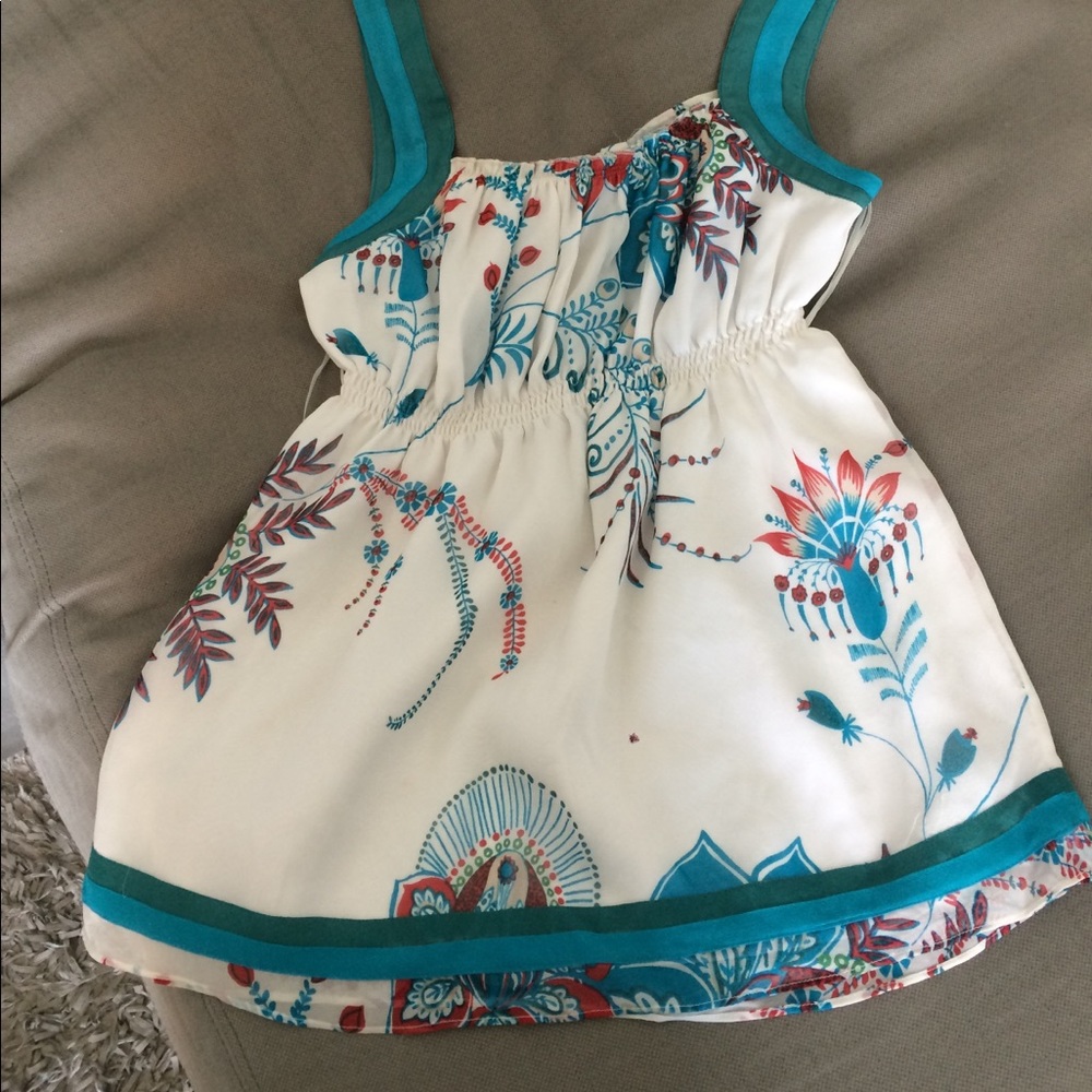 Floral satin tank