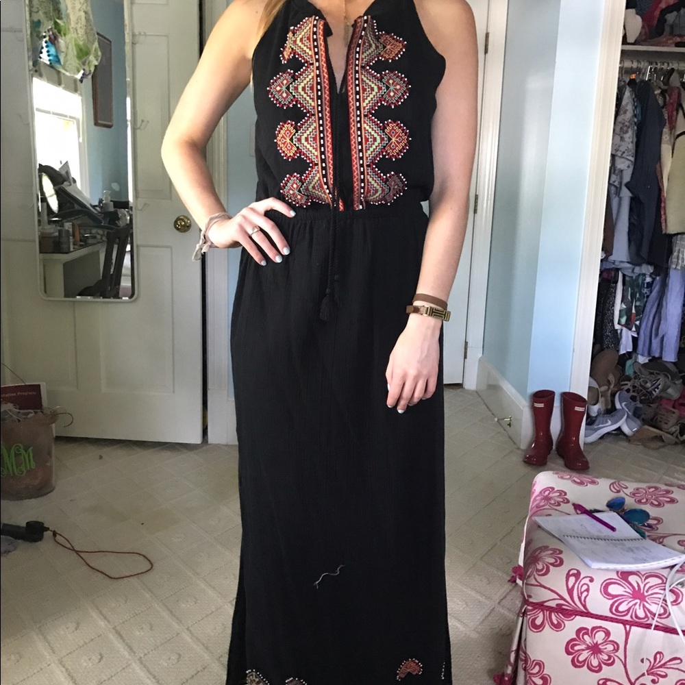 Black beaded maxi from Madewell, with tags!
