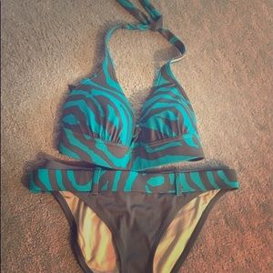 Victoria's Secret Zebra Print Bikini with Skirt