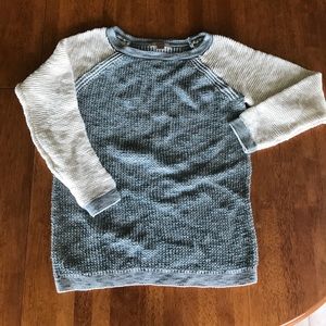 LOFT blue and white sweater